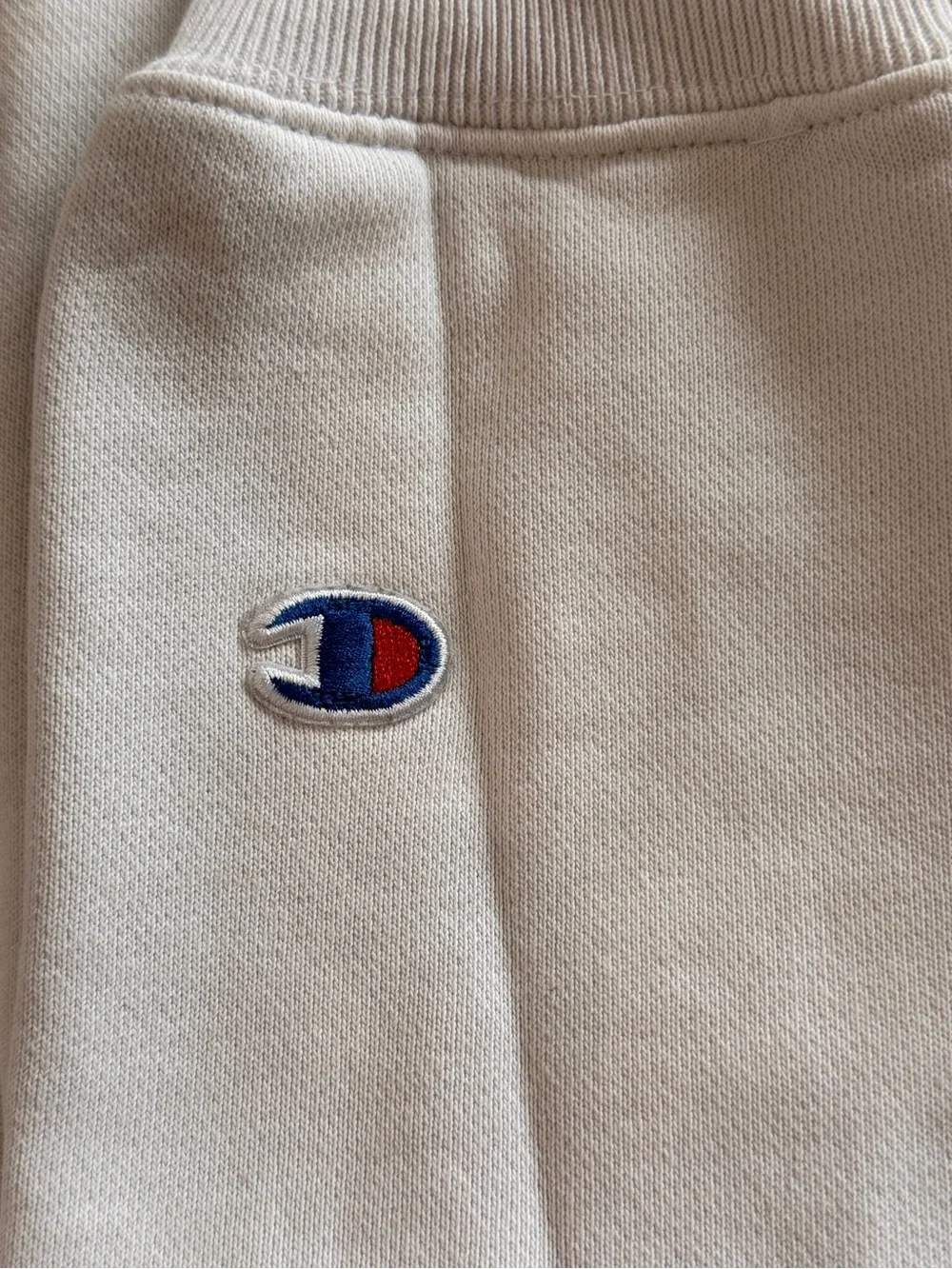Champion Reverse Weave Hoodie Mens Small Light Gray Logo Pullover